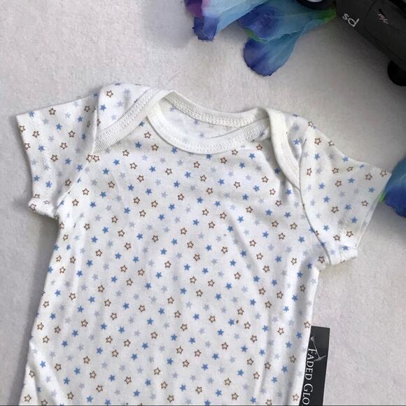 Faded Glory NWT Set of 3 Onesie for Babies NB - Picture 3 of 7